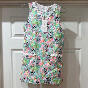 Lilly Pulitzer Floral Print Dress with Character Design
